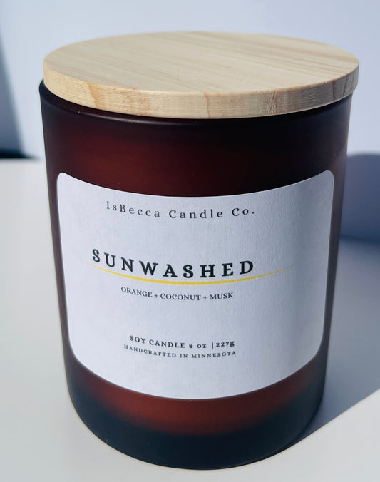 Sunwashed Coconut Wax Candle