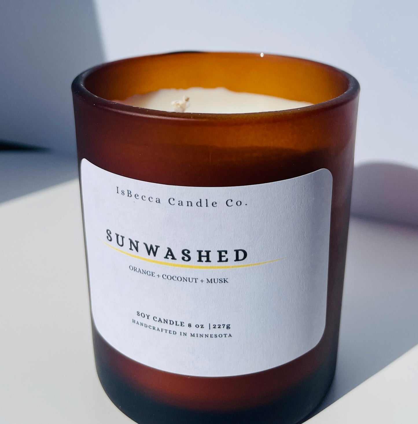 Sunwashed Coconut Wax Candle